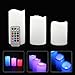 Hippih LED Remote Controlled Flameless Color Changing Candles with Timer, Set of 3