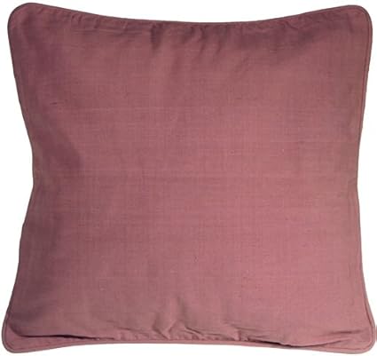 Amazon Com Pillow Decor Ribbed Cotton Raspberry 24x24 Throw