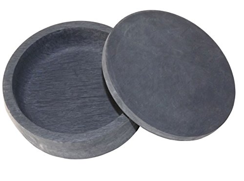 MasterChinese Chinese Calligraphy Kanji Sumi Drawing (Luo Wen) - Inkstone Ink Well (4 Inches, She Yan Stone)