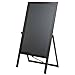 29 Inch Wood Double Sided A-Frame Chalkboard and Liquid Chalk Marker Sidewalk Display Sign, Brown