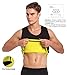 Cimkiz Sauna Vest for Man Neoprene Sweat Vest Weight Lose Sweat Tank top Fat Burner Vest Thermo Vest no Zip S
