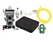 MOTOKU Carburetor Fuel Line Filter Spark Plug Tune-Up Kit for Husqvarna 350BT 150BT Backpack Leaf Blower Redmax EBZ8000 EBZ8000RH EBZ8500 EBZ8001 EBZ8050 EBZ8050RH Back Pack Carb