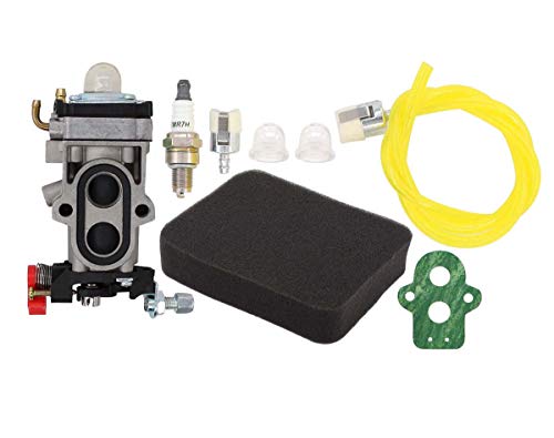 MOTOKU Carburetor Fuel Line Filter Spark Plug Tune-Up Kit for Husqvarna 350BT 150BT Backpack Leaf Blower Redmax EBZ8000 EBZ8000RH EBZ8500 EBZ8001 EBZ8050 EBZ8050RH Back Pack Carb