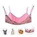 Cat Hammocks Bed Use with Cage or Chair, Reversible 2 Sides Small Pet Hammock for Kitten, Ferret,Bunny, Rabbit, Rat Hammock Comfortable Pet Hanging Bed, Soft Sleepy Pad, Sleeping and Resting Hammocks