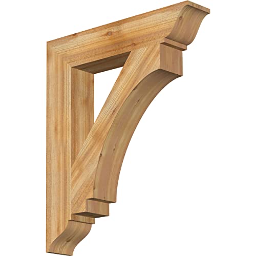 6"W x 32"D x 38"H Imperial Traditional Rough Sawn Bracket, Western Red Cedar