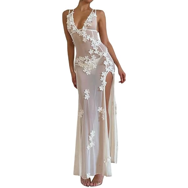 chinese dress ladies Tina's See-through Mesh Tube Top Maxi Bodycon Dress
