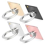Cellphone Ring Grip, 4PK Smartphone Anti Drop Ring Grip Aluminum Phone Ring Cellphone Stand Mount for iPhone 7, 7 Plus, 6S, Samsung, HTC