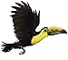 Walls of the Wild Tropical Bird Wall Decals Combo Pack Toucan Wall Sticker (14 in. x 12 in.) and Macaw Wall Sticker (16 in. x 17 in.)