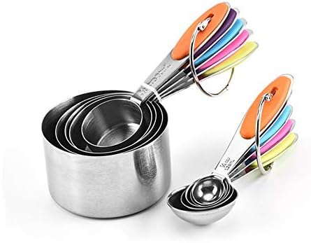 計量スプーン ステンレス10本組 円型 料理工具 大さじ 日本製 小さじ ミリリットル メジャースプーン 調理器具計量 コンパクト収納 キッチンツール カラフル キッチン用品 調味料スプーン 滑り止め