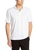 Champion Men's Double Dry Polo, White, Large