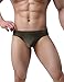 Ekouaer Men's Ice Silk Low Rise Sexy Bikinis and Briefs 4 Pack