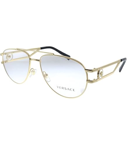 Amazon.com: Versace VE 1287 1001 Gunmetal Metal Pilot  display picture 1