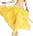 ZLTdream Women's Belly Dance Chiffon Skirt with Coins