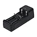 Perman Universal LED Dual Battery Charger for 18650 16340 26650 Rechargeable 3.7V Li-ion Battery Black US