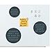 ECR4Kids Round Magnets for Dry Erase Board, Glass Whiteboard, Bulletin Board, Refrigerator - Rare Earth Neodymium Magnet, Clear (6 Pack)