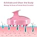 Chialstar Shampoo Brush | Hair Scalp Massager (Pink)