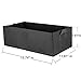 Haoun 5 Pack Fabric Raised Garden Bed,Square Garden Flower Grow Bag Vegetable Planting Bag Planter Pot with Handles for Plants,Flowers,Vegetables - Black