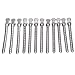 AKOAK12 Pcs/Pack Professional Hairdressing Salon Hair Styling Stainless Steel Hairdressing Duck Bill Alligator Clips Fashion Styling Tools