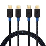 Cable Matters 2-Pack USB C to USB C Cable (USB Type C Cable, USB-C Cable) with Braided Jacket 3.3 Feet in Black for Samsung Galaxy S9, S8, Note 8, LG G6, V30, Nintendo Switch, Google Pixel and More