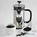 [1 Liter, 34 Oz] Gourmet Stainless Steel French Press Coffee Maker Tea Maker, Coffee Press (Chrome)