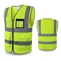 Kazsaifo Reflective Safety Vest for Men Women with