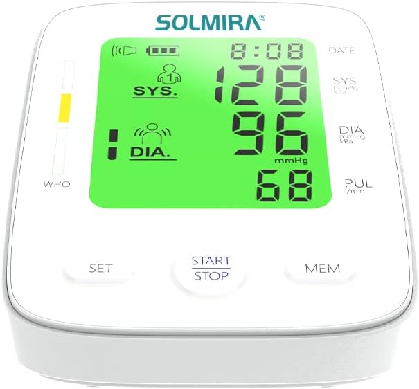 - Tensiómetro de Brazo Digital CK-A139, Automático, 2 Usuarios x 90 Mediciones, Indicador OMS, Pantalla Grande, Brazalete Ajustable 22-32cm, USB Tipo C o Pilas, Blanco