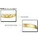 Coco Park New Children Jewelry 18k Gold Plated Cuff Bracelet Heart Bell Charm Pendant Bangle 5 3/8 Inch