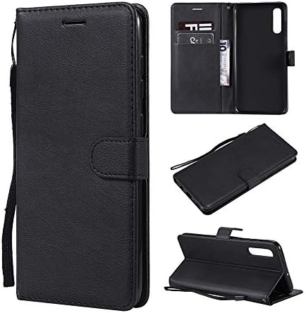 UDIKEFO Wallet Designed for Samsung Galaxy A70 Case 6.7inch - Premium Galaxy A70 / Samsung A70 Wallet Case Credit Card Holder [Black] PU Leather Wallet + Side Pocket Magnetic Closure
