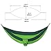 SONGMICS Ultra-Lightweight Portable Hammock Hold up to 660LB Single Double Parachute Nylon Camping Hammock Swing Bed 118