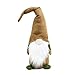 ITOMTE Handmade Swedish Gnome, Scandinavian Tomte, Nordic Christmas Nisse Figurine, Plush Toy Decorations, Yule Santa Decorations, Winter Table Desk Ornaments, Xmas Elf Gifts - 16 Inches, Brown