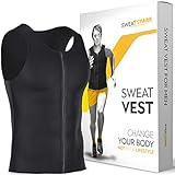 Sweat Vest for Men with Zipper - (S-6XL) - Premium Weightless Neoprene Sauna Shirt - Increase Your Workout Motivation - Designed in The USA