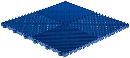 Swisstrax (A504.000.502-9) Ribtrax Modular Flooring Tile, Royal Blue - (Pack of 9)