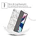 Fintie Case for iPad Pro 11 Inch 1st Generation 2018 [Supports 2nd Gen Pencil Charging Mode] - Lightweight SlimShell Cover with Translucent Frosted Back Protector, Auto Wake/Sleep, Marble White