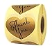 EGwine Thank You Stickers with Heart Adhesive Label 500 Per Roll 1.77