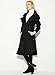 Azbro Women Winter Outdoor Wool Blended Classic Hooded Pea Coat Jacket, Black M