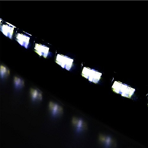 MotorFansClub Daytime Running Lights White LED DRL for Audi Q7 07-09 Turn Signal