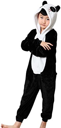 Children's Halloween Cosplay panda Animal Pajamas Animal Onesie sleepwear (M (49"-53"))