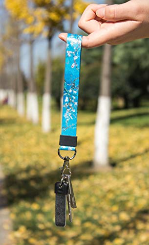 SENLLY Van Gogh Almond Fashion Hand Wrist Lanyard Premium Quality Wristlet Strap with Metal Clasp, for Key Chain, Camera, Cell Mobile Phone, Charms, Lightweight Items etc - Thumbnail 5