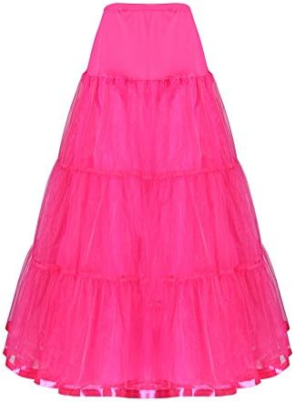 Women Prom Dress Petticoat Slips Rose Red Size L/XL