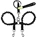 Pecute Dual Dog Leash, Tangle Free 2 Dog Leash Double Dog Walking & Training, Double Lead Dog Leash for Medium/Large Two Dogs with NO Tangle Bungee Leash Coupler