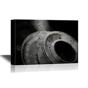 Canvas Wall Art - Closeup of Old Retro Film Camera Lens - Gallery Wrap Modern Home Art | Ready to Hang - 12x18 inches