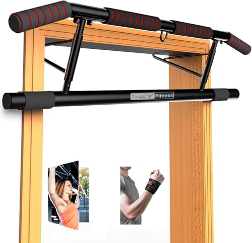 AmazeFan Klimmzugstange Türrahmen (Black/Red)