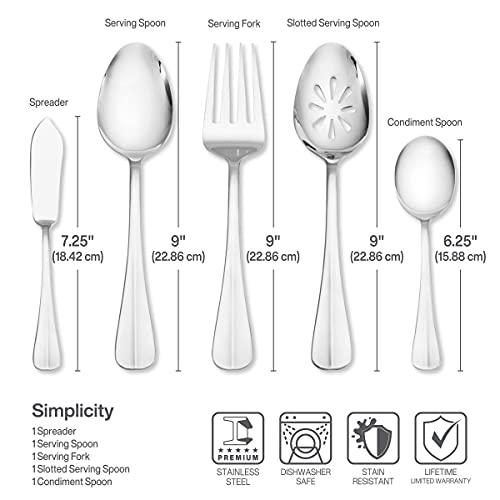 Pfaltzgraff Everyday Simplicity 53-Piece Stainless Steel Flatware