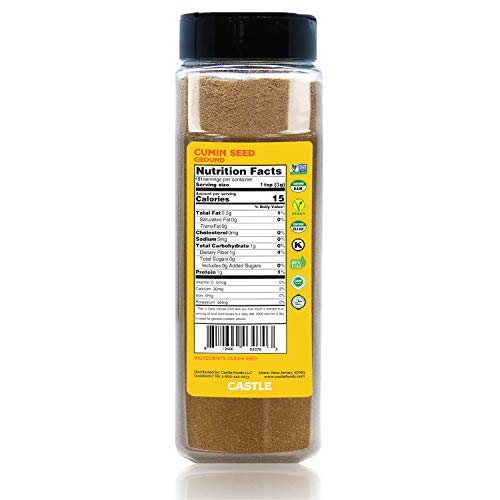 Castle Foods | CUMIN SEED GROUND, 1 lb Premium Restaurant Quality