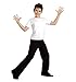 Body Wrappers Jazzy Cotton Fitted Short Sleeve Pullover Shirt, White, 7/8