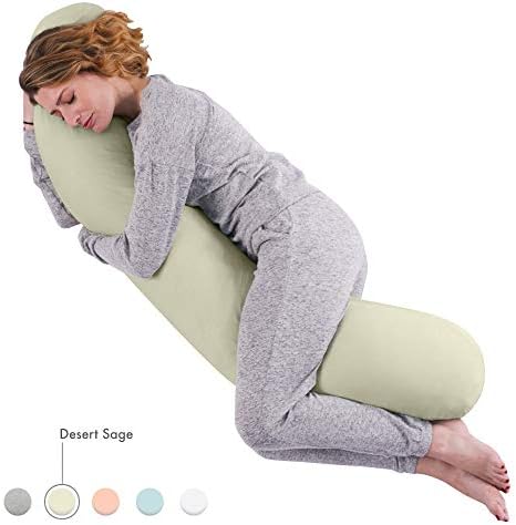 Full Body Sleep Support Pillow - Best Orthopedic Pillow for Pregnancy, Neck & Back Pain, Recovery Support - Includes Replaceable & Washable cover - 160 x 35cm, Green