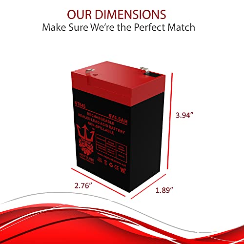 6 Volt 6v 4.5ah Rechargeable Deer Game Feeder Battery for Neptune 2