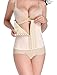 DILANNI Womens 3 Hooks Breathable Workout Waist Trainer Corset Waist Cincher Apricot L
