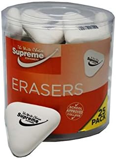 Pack of 25 Large Triangular Erasers