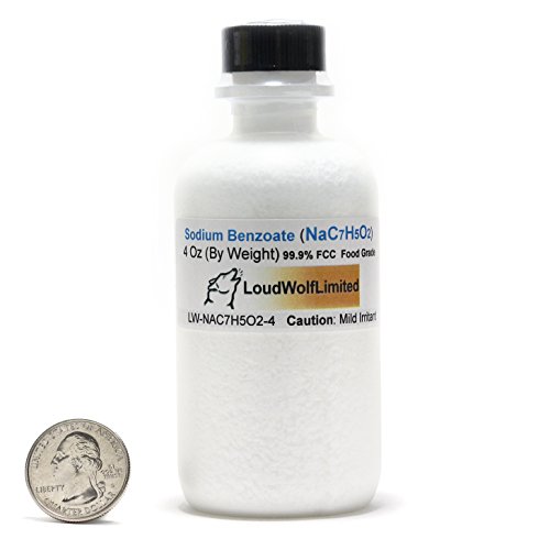 Benzoate de sodium / poudre Fine / 4 onces / 99,9 % Pure comestible / navires rapides des é.-u.